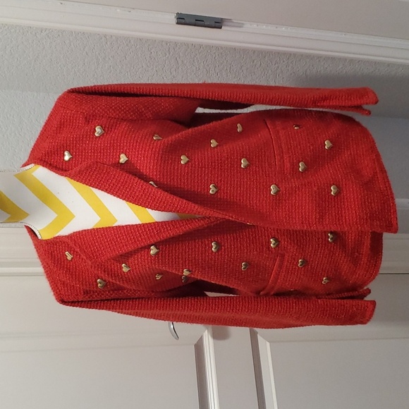 Women's blazer by DG2 Diane Gilmem in Red,Size XL - Picture 1 of 11
